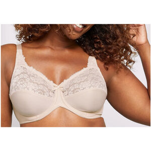 NWT Lilyette by Bali Minimizer Underwire Bra Nude Color Size 34DD MRSP $54